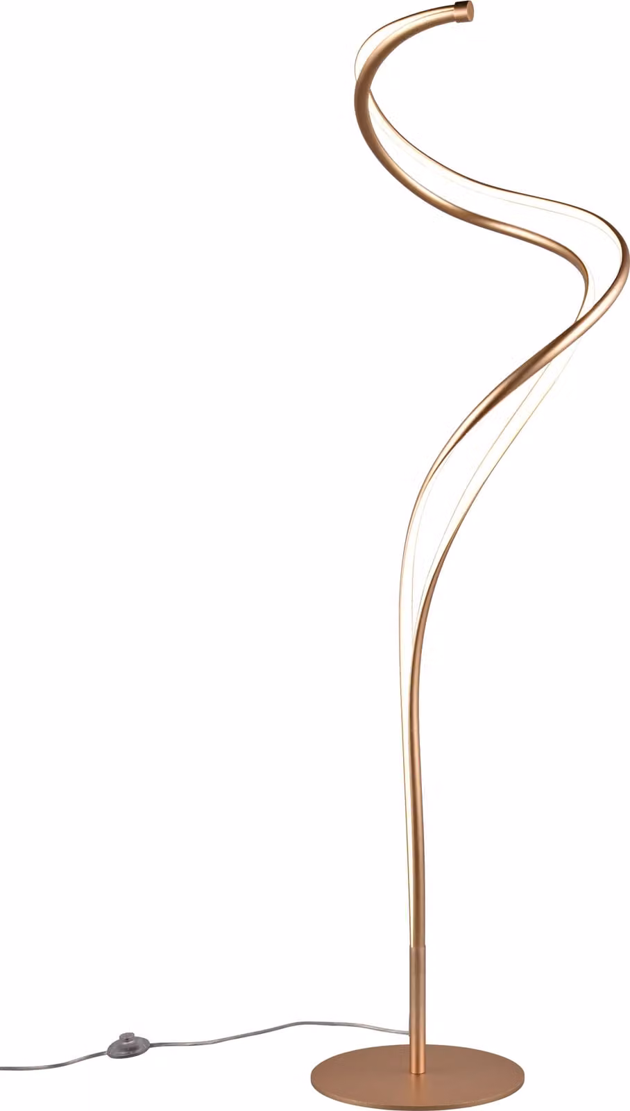 TRIO-Leuchten lampada da terra NALA DH 45x165 cm oro lampada da terra luce di lettura
