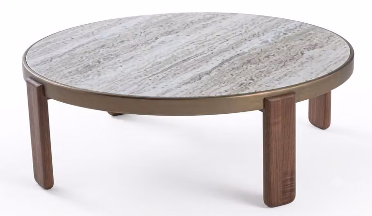Tavolino rotondo, stile elegante, ideale per il soggiorno, mobile