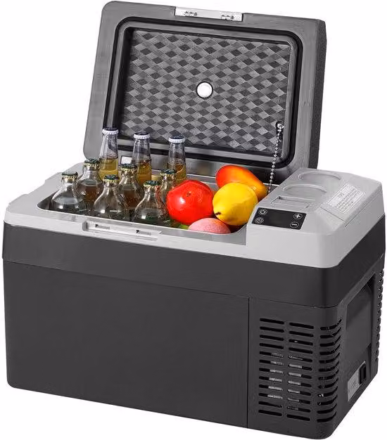 Frigorifero portatile elettrico, 12V, 25L/26 quarti, congelatore monozona, temperatura regolabile da -4°C a 20°C, borsa frigo a compressore per uso domestico, campeggio, camper e auto