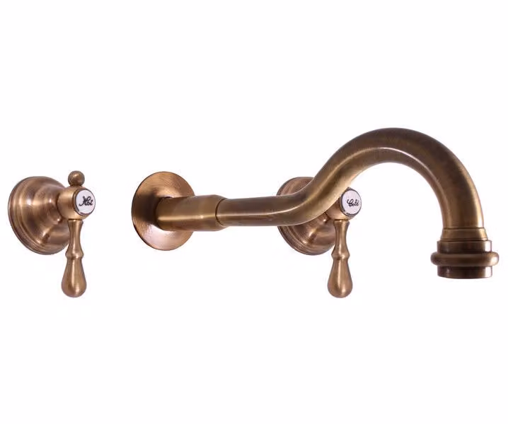 Slezák-RAV Miscelatore per lavabo Slezák RAV Morava Retro MK431SM ottone vecchio Colore: ottone vecchio