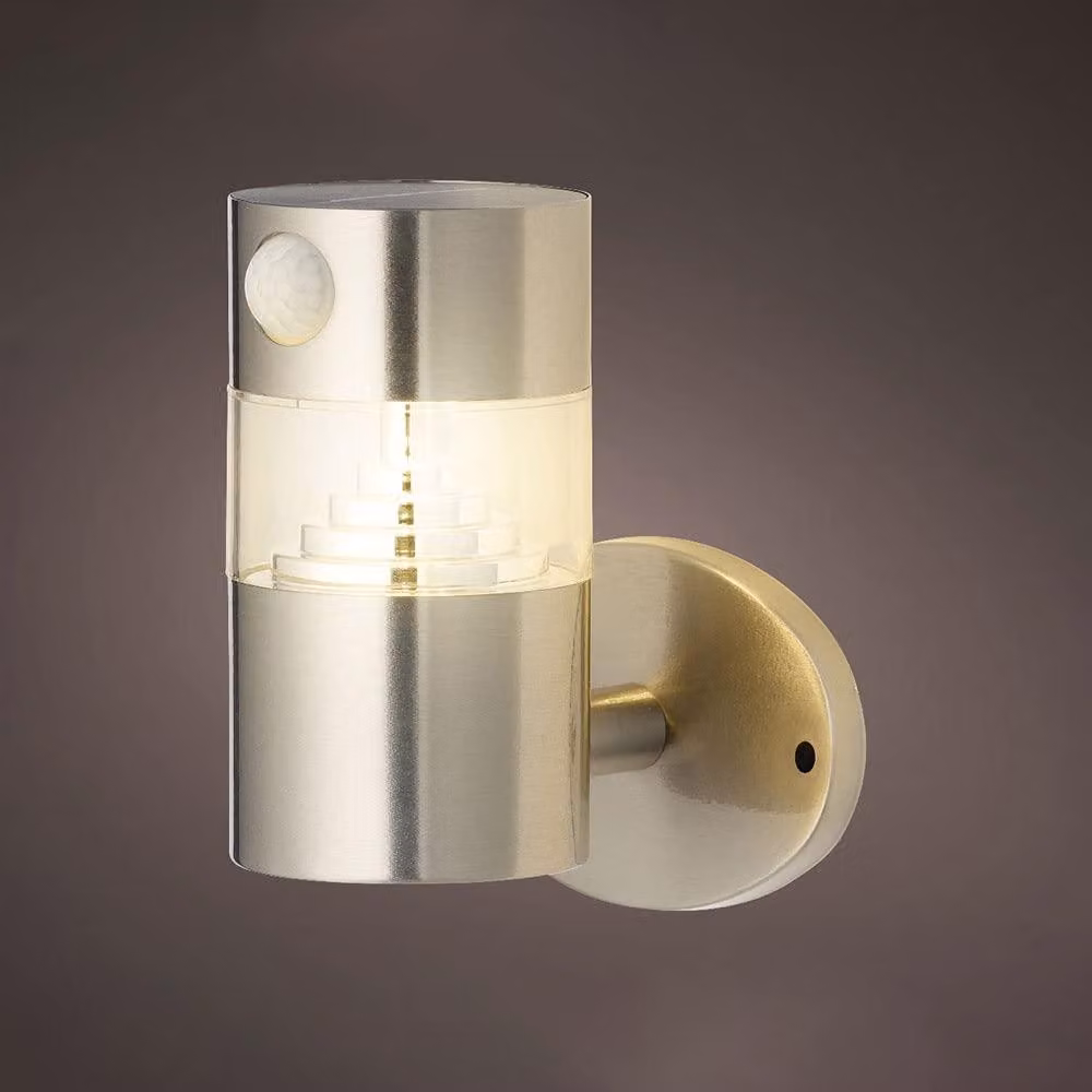 Lampada solare da esterno, acciaio inossidabile, 15-150 lumen, luce bianco caldo, dimensioni 12x16 cm