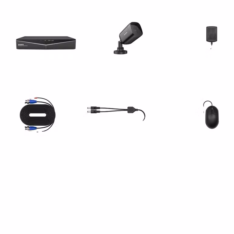 Sistema di telecamere di sorveglianza domestica, DVR 1080N, visione notturna, LILA, 2T