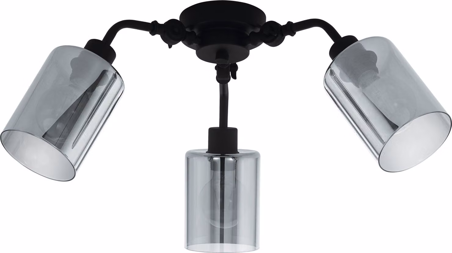 EGLO Forestburg, 3 lampadine, E27, IP20, nero, trasparente