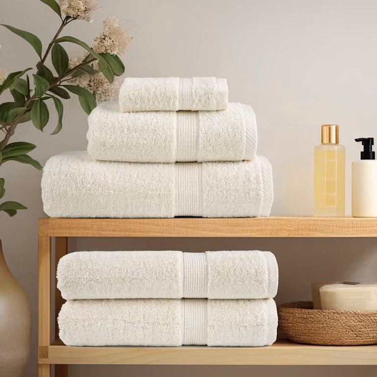 vidaXL Asciugamani Premium SOLUND 10 pz Crema 50x100 cm 600 g/m²
