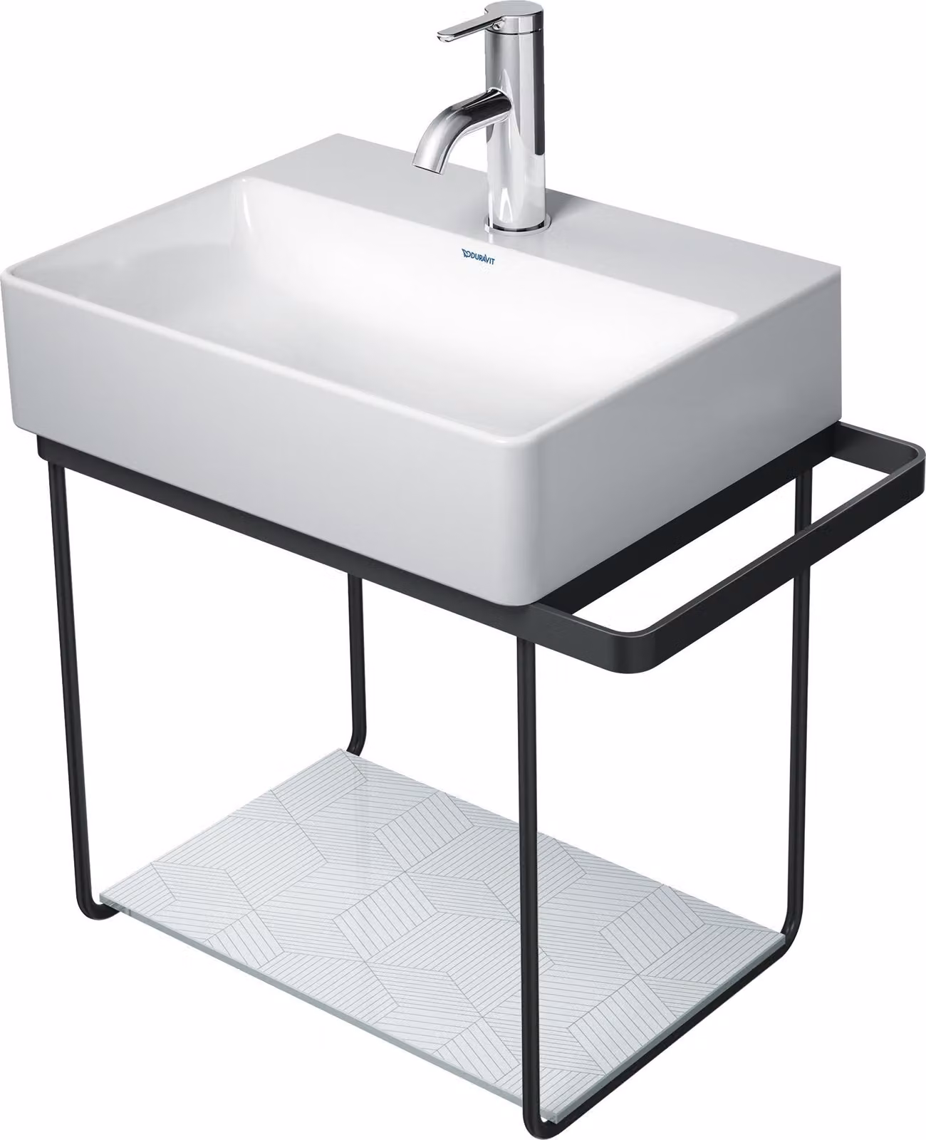 Duravit DuraSquare console en métal 51,6x33,3cm, pour lavabo 073245, suspendue au mur, 0031104600, 0031104600