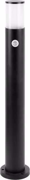 DALIA lampada da giardino con rilevatore di movimento, E27, IP54, 80cm, nero