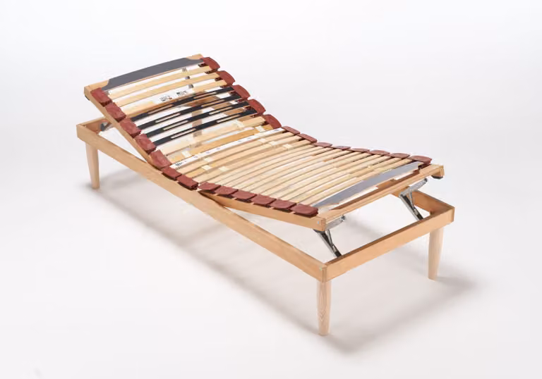 Rete in Legno Matrimoniale con Alzata Unica Manuale Lemon 80x190 cm