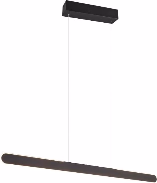 Lampada a sospensione LED a bi-emissione, metallo, nero, L 100 cm, Helios
