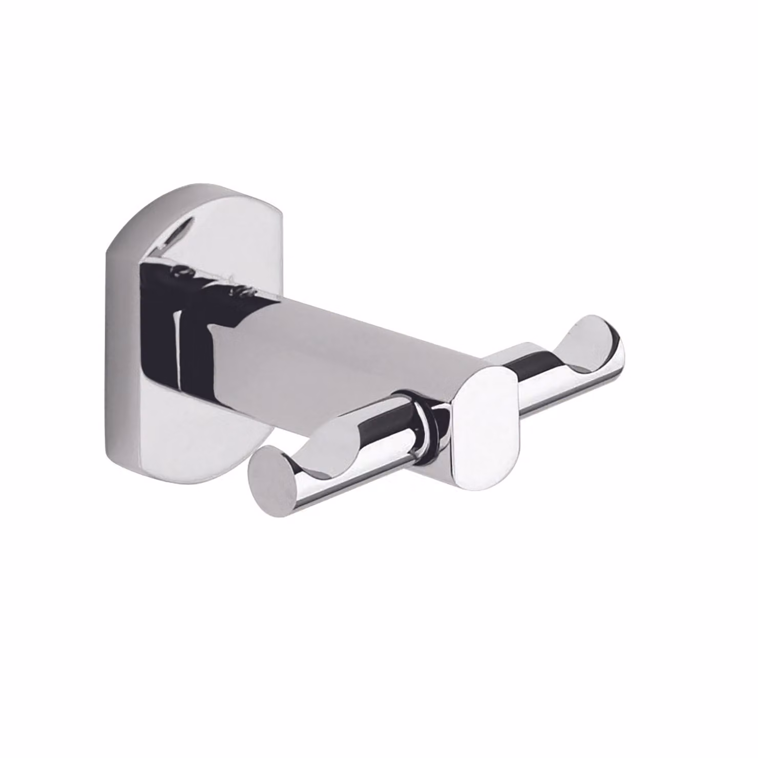 Appendiabiti doppio da muro in acciaio inox e Cromall EP26 Gedy serie EDERA PLUS Cromato