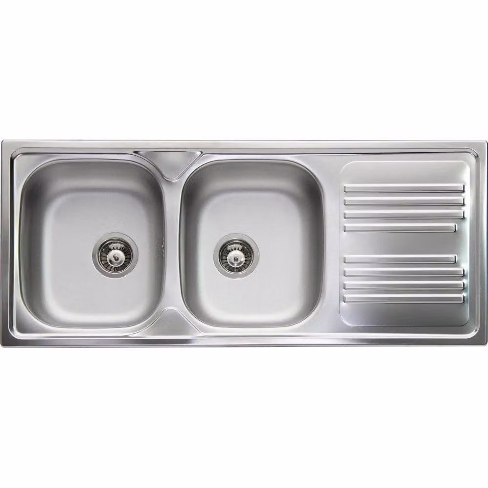 Lavello da incasso a 2 vasche Apell Atmosfera TM1162IRPC in acciaio prelucido colore argento – 2