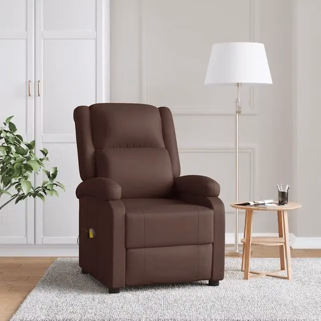Divano Sedia-Poltrona Massaggiante Marrone in Similpelle 454750