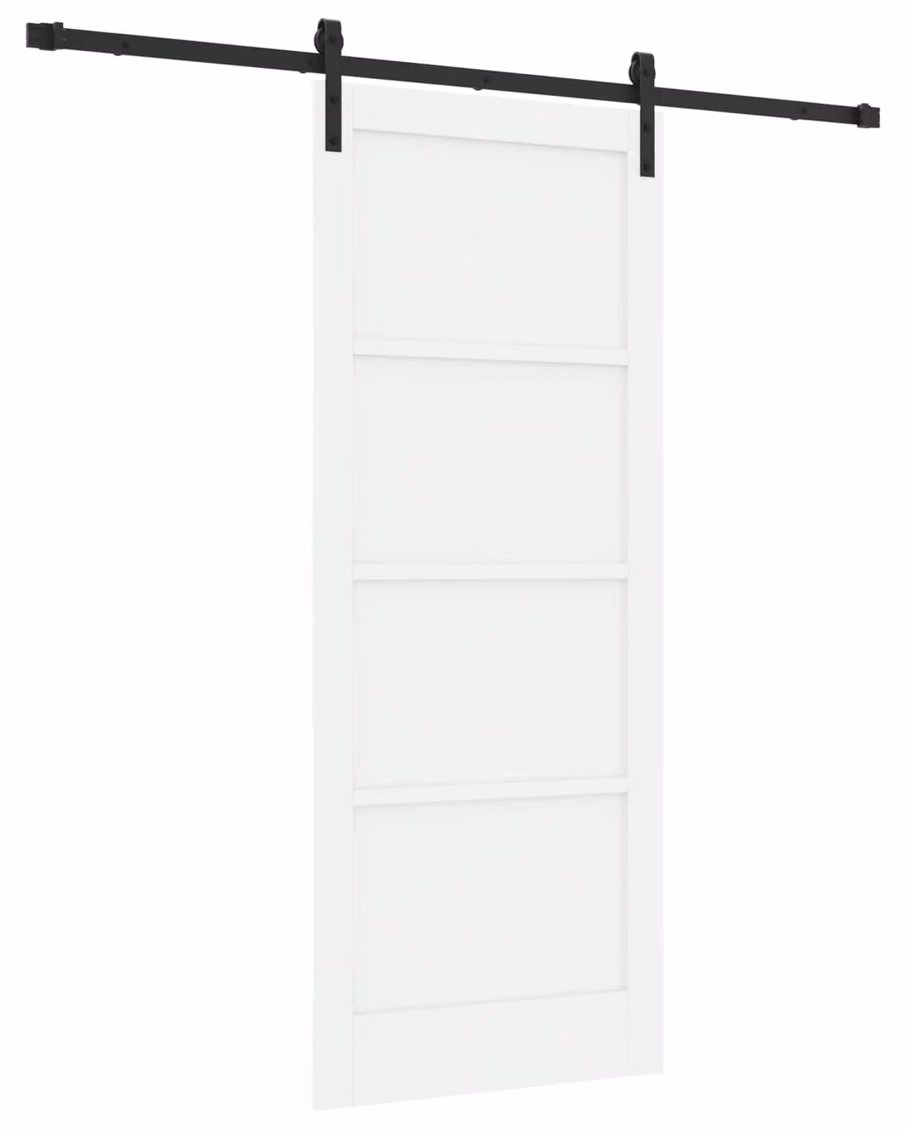 Porta scorrevole Bianco e Nero 83 x 202 cm