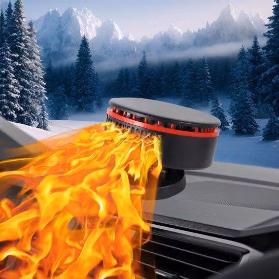 Riscaldatore per auto a 12 volt - 150 watt - riscaldamento e raffreddamento rapidi - sbrinatore per parabrezza - collegamento da 12 volt per auto - per tutti i veicoli a 12 volt
