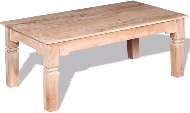 Tavolino da Salotto in Legno Massello di Acacia 110x60x45 cm 244051