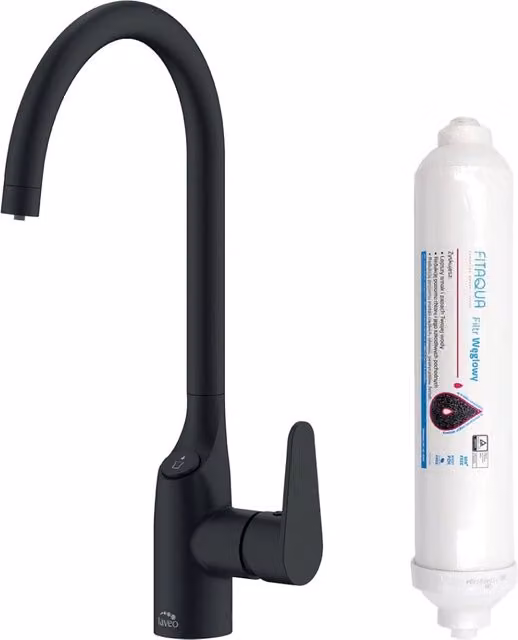 Rubinetto Lavello Nero con Filtro | Acqua potabile, Design Moderno