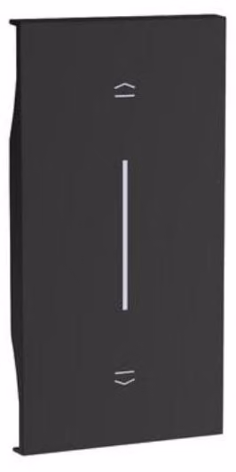 Cover BTicino Living Now per controllo tapparelle 2 moduli - nero KG05M2