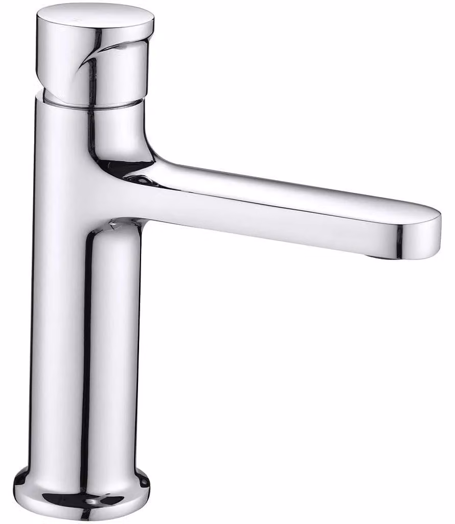 CERANO - Miscelatore a colonna per lavabo Tondo - modello basso - cromato