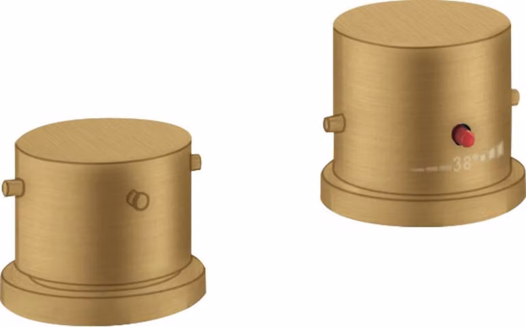 hansgrohe AXOR Starck Thermostat de jante de baignoire 2 trous DN15, 10480250, 10480250