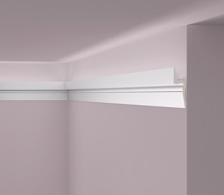 Cornice a soffitto NMC IL9 MEMORY ARSTYL Noel Marquet Battiscopa decorativo Battiscopa decorativo Illuminazione indiretta moderna colore bianco 2 m