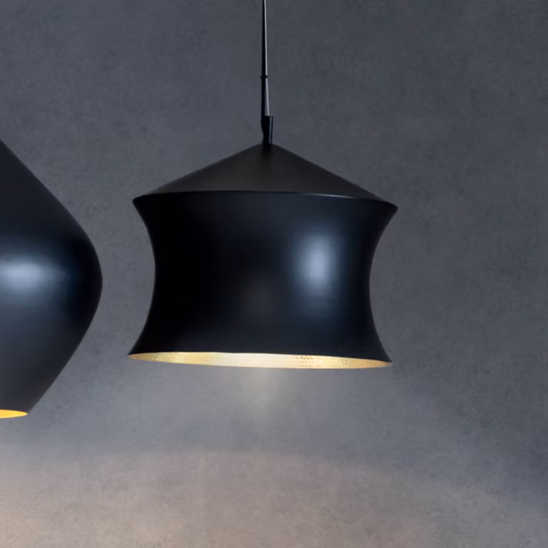 Tom Dixon Lampada a sospensione Beat, dimmerabile, Nero, Soggiorno / Sala da pranzo, Ottone, Design, Lampada a sospensione