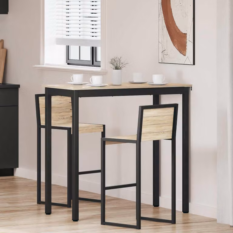Maison Exclusive - Tavolino alto in materiale derivato dal legno, rettangolare