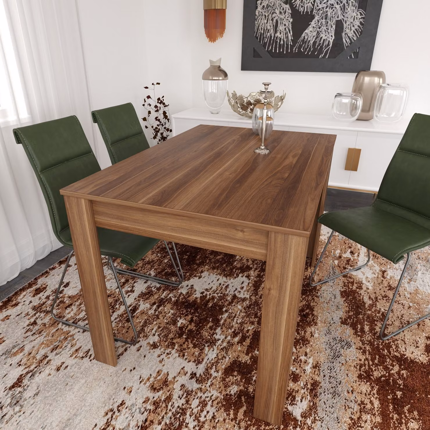 Skye Decor, Single 120 - Noce, Tavoli da pranzo, Noce, 120 x 78 x 80 cm