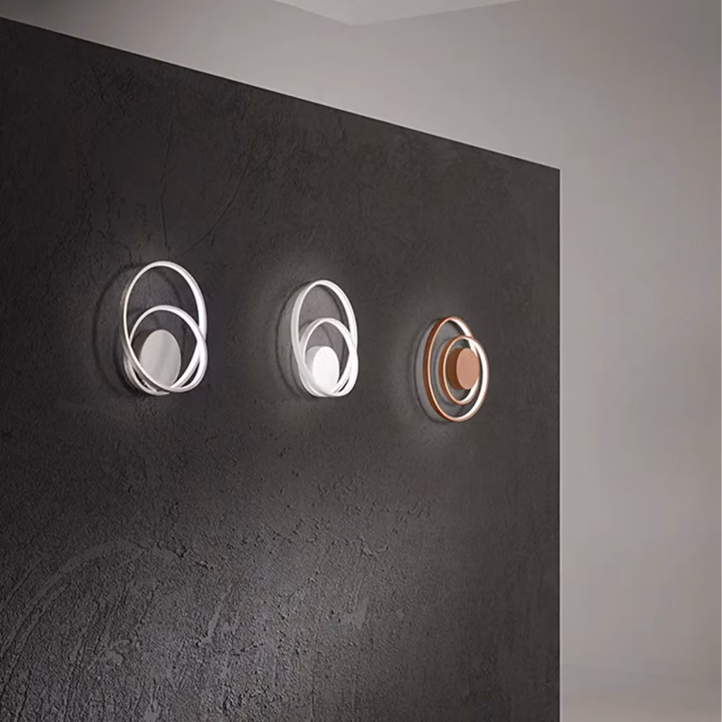 Applique Moderna Ritmo Perenz in Metallo Cannella con LED da 28W Dimmerabile IP20 – 2