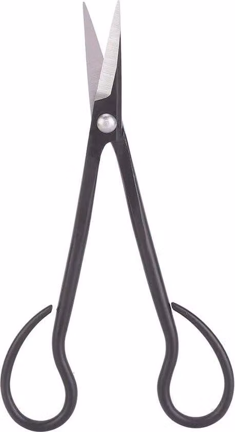 Forbici giapponesi per bonsai in acciaio – attrezzo per potatura da giardino – forbici in acciaio a manico lungo – forbici per bonsai nere – utensile da giardino per piante