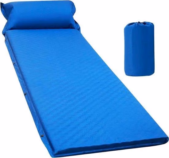 Materasso gonfiabile automatico per escursioni avventurose 200x65x5 cm - Materasso gonfiabile da viaggio veloce per escursioni e attività all'aria aperta