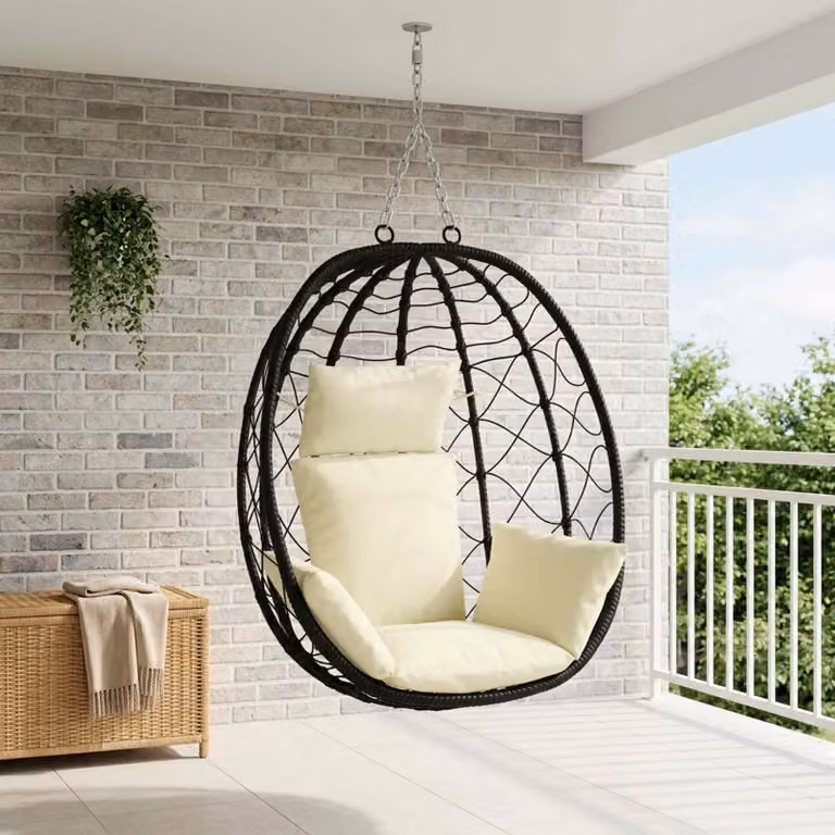 Cuscino Adirondack vidaXL PUTTEN in 100% Poliestere, Colore Beige, Lavabile e Resistente ai Raggi UV