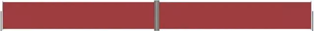 Tenda da sole laterale retrattile/schermo privacy per patio giardino terrazza balcone 117 x 1200 cm rosso 02_0007453