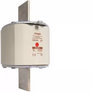 Cartuccia fusibile NH NH4a gTr 400 V 630 kVA 909 A con indicatore centrale e maniglia in metallo