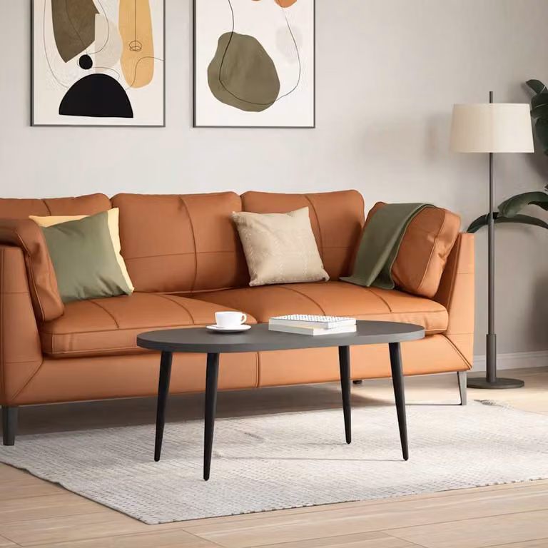 vidaXL Gambe per Tavolino da Caffè Forma Conica 4 pz Nere 30-31 cm