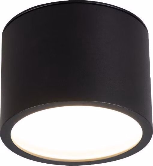 Moderno faretto da soffitto nero 6 cm rotondo Ø8,2cm IP65 1xGX53 7W KENDAL Light Prestige