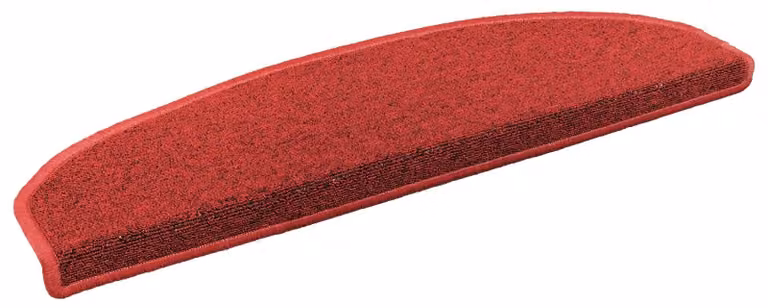 Tappetini per scale autoadesivi 15 pcs Rosso 80 x 24,5 x 3,5 cm