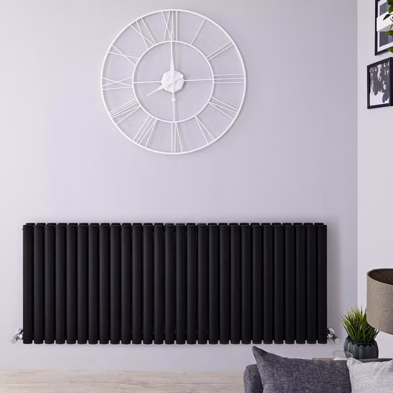 Radiatore Orizzontale Nero Opaco - 2060W - 635 x 1647mm - Revive