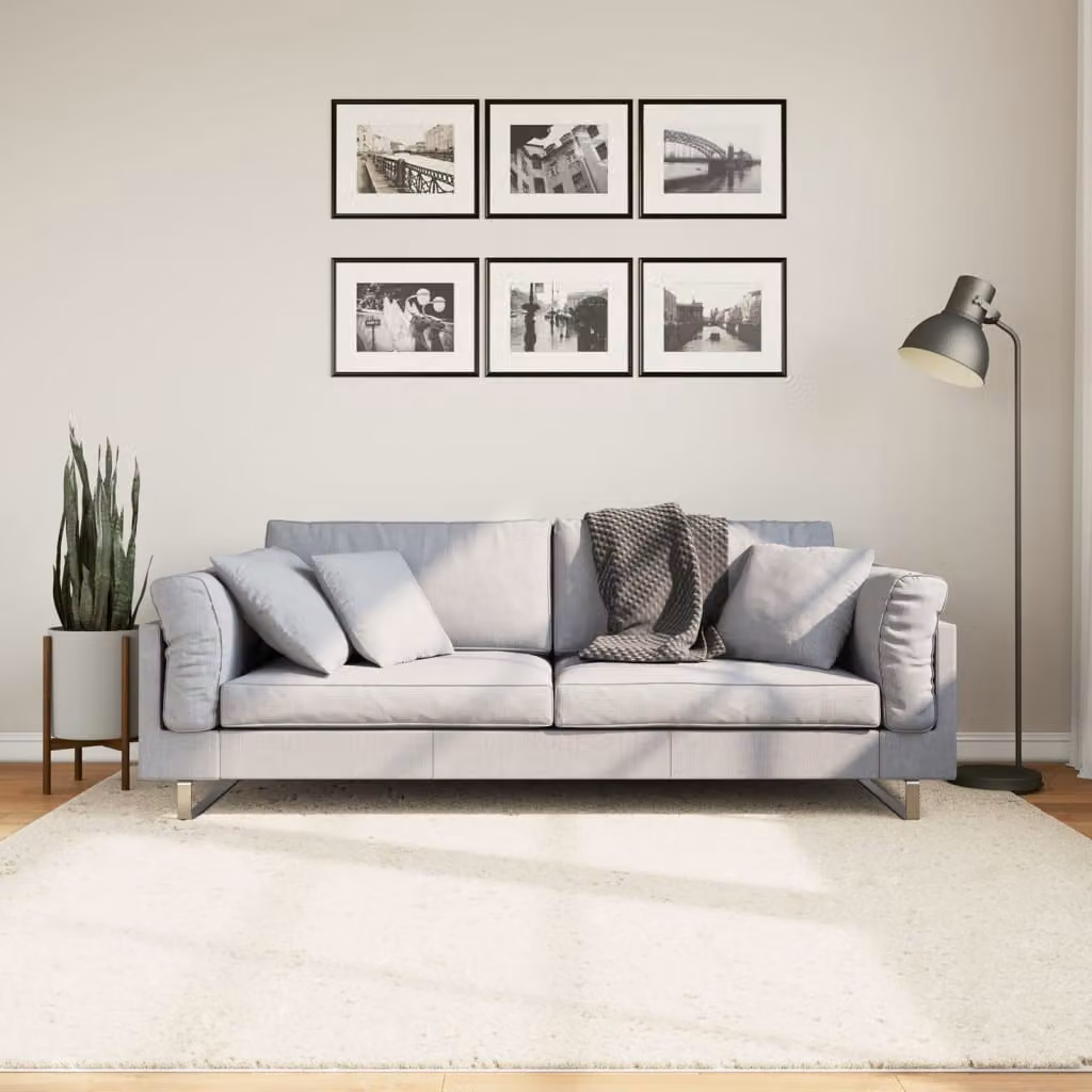 Tappeto a pelo corto vidaXL OVIEDO beige 200 x 200 cm
