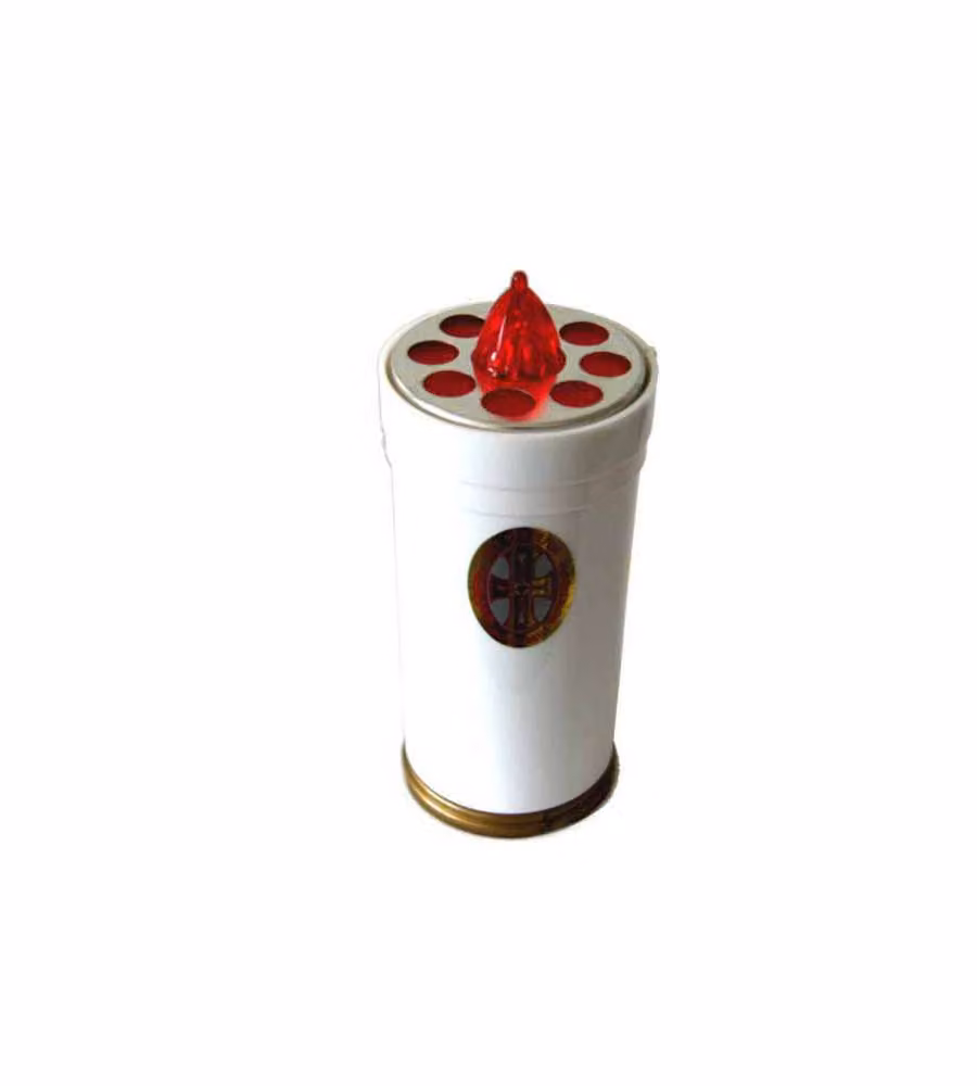 Cero Votivo Lumi Batteria Gg 60  Big   Bianco Ater