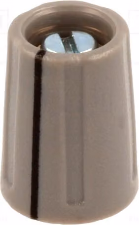 1 x Manopola rotante, diametro albero: 4 mm, con indicatore, dimensioni: 10,5 x 14 mm, colore grigio, codice prodotto: A2610048. Manopole rotanti per macchinari