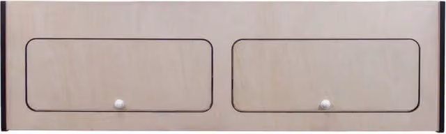 Armadio pensile per camper MONSTER SHOP con finiture nere, L: 120 cm, P: 35 cm, H: 35 cm