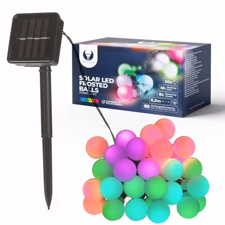 Forever Light Luci solari LED SFB62 6,5 m 30 globi