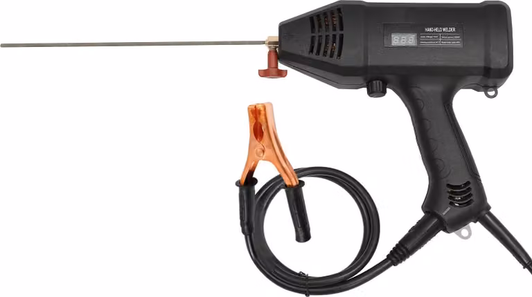 Saldatrice portatile - Saldatrice manuale - 3000 W - Spina UE 220 V - Per elettrodi da 1,6-3,2 mm - Rosso ruggine