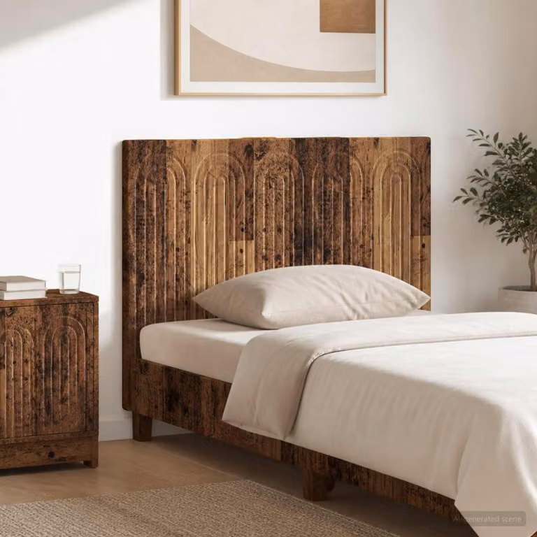 Testiera da muro vidaXL ALKMAAR in legno ingegnerizzato, colore marrone antico, stile moderno