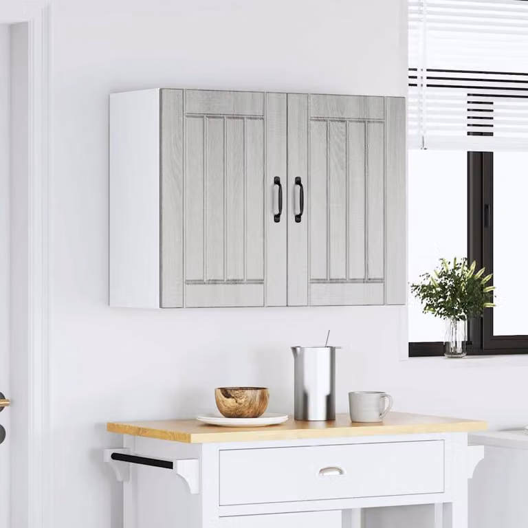 vidaXL Pensile da Cucina Lucca Grigio Sonoma in Legno Multistrato
