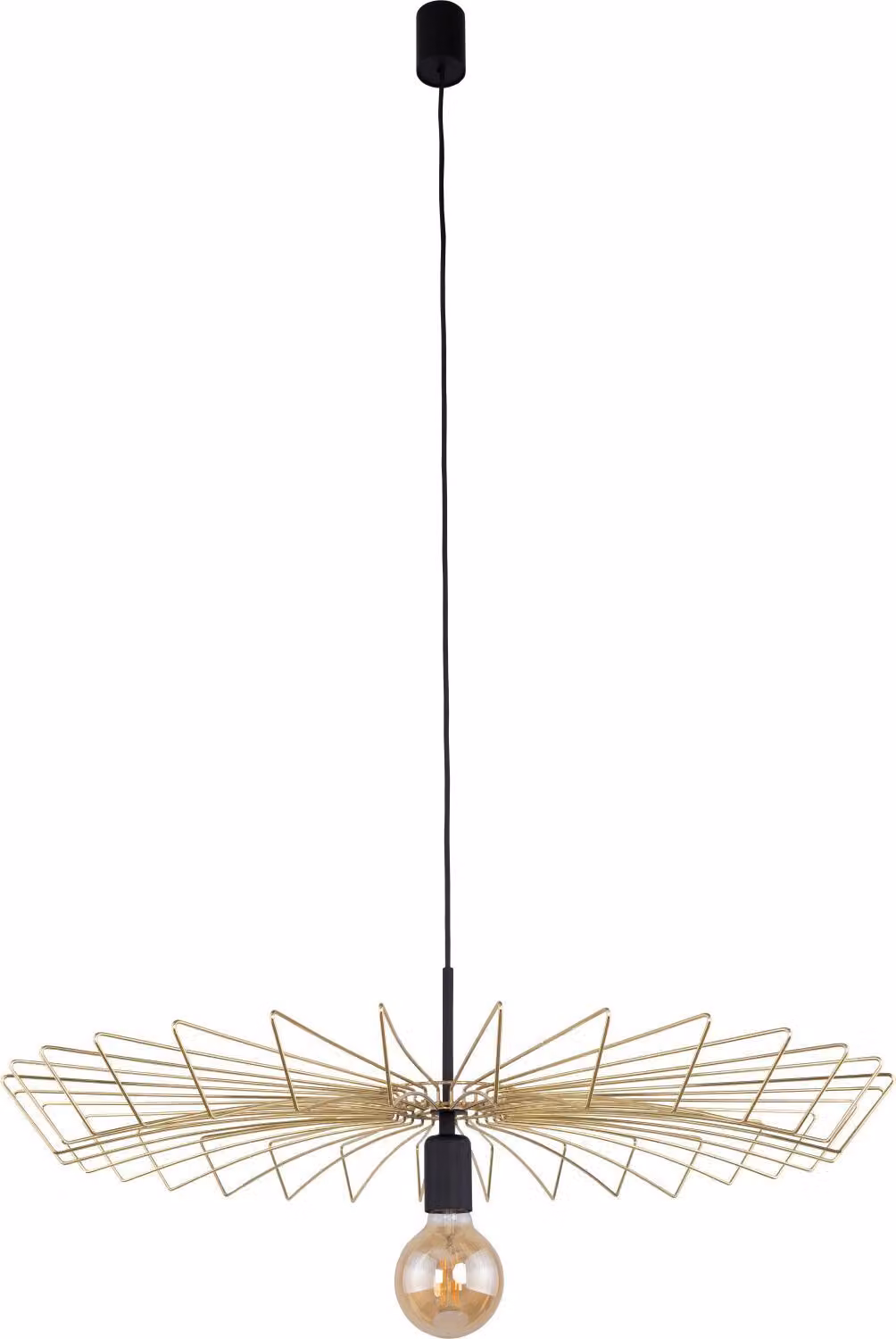 Lampada a sospensione in metallo Ø 78,5 cm in oro per E27 lampada a sospensione sala da pranzo lampada a sospensione soggiorno
