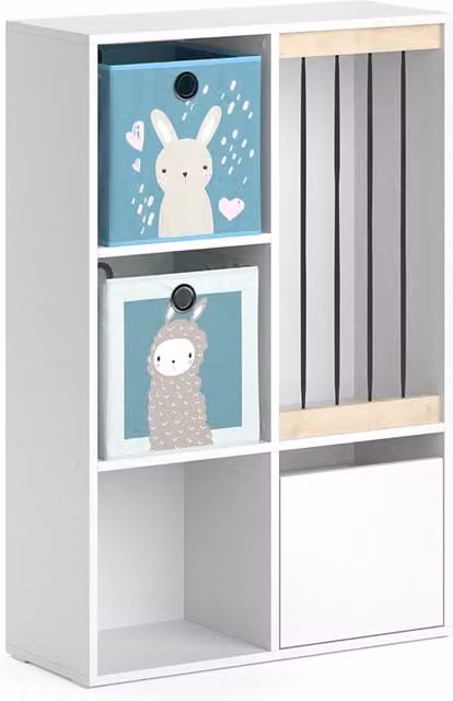 Libreria per bambini Luigi Vicco Bianco L: 29.2 cm, P: 26.6 cm, H: 107.8 cm – 1