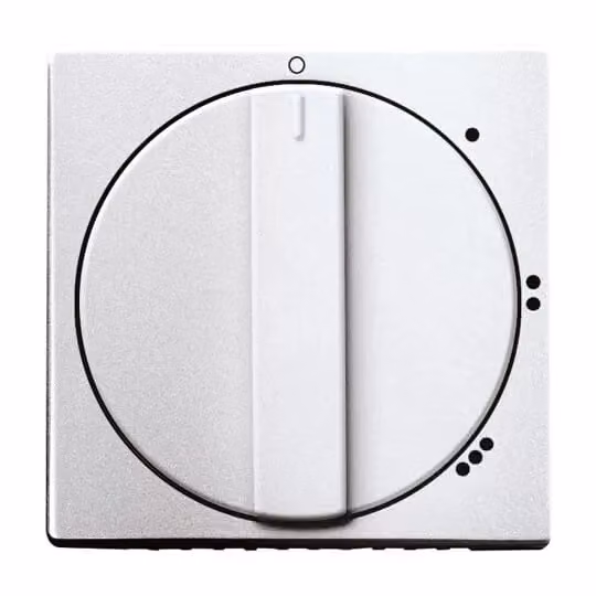 Busch-Jaeger 2542 DR/01-83, argento, termoplastica, senza viti, marca Busch-Jaeger, finitura opaca, grado di protezione IP20