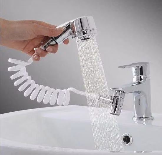 Semplice doccetta universale per lavello, soffione per doccia, sifone da cucina pratico e compatto