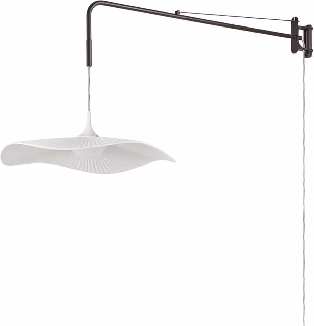 Applique Bover Mediterrània bianca con tecnologia LED e altezza regolabile
