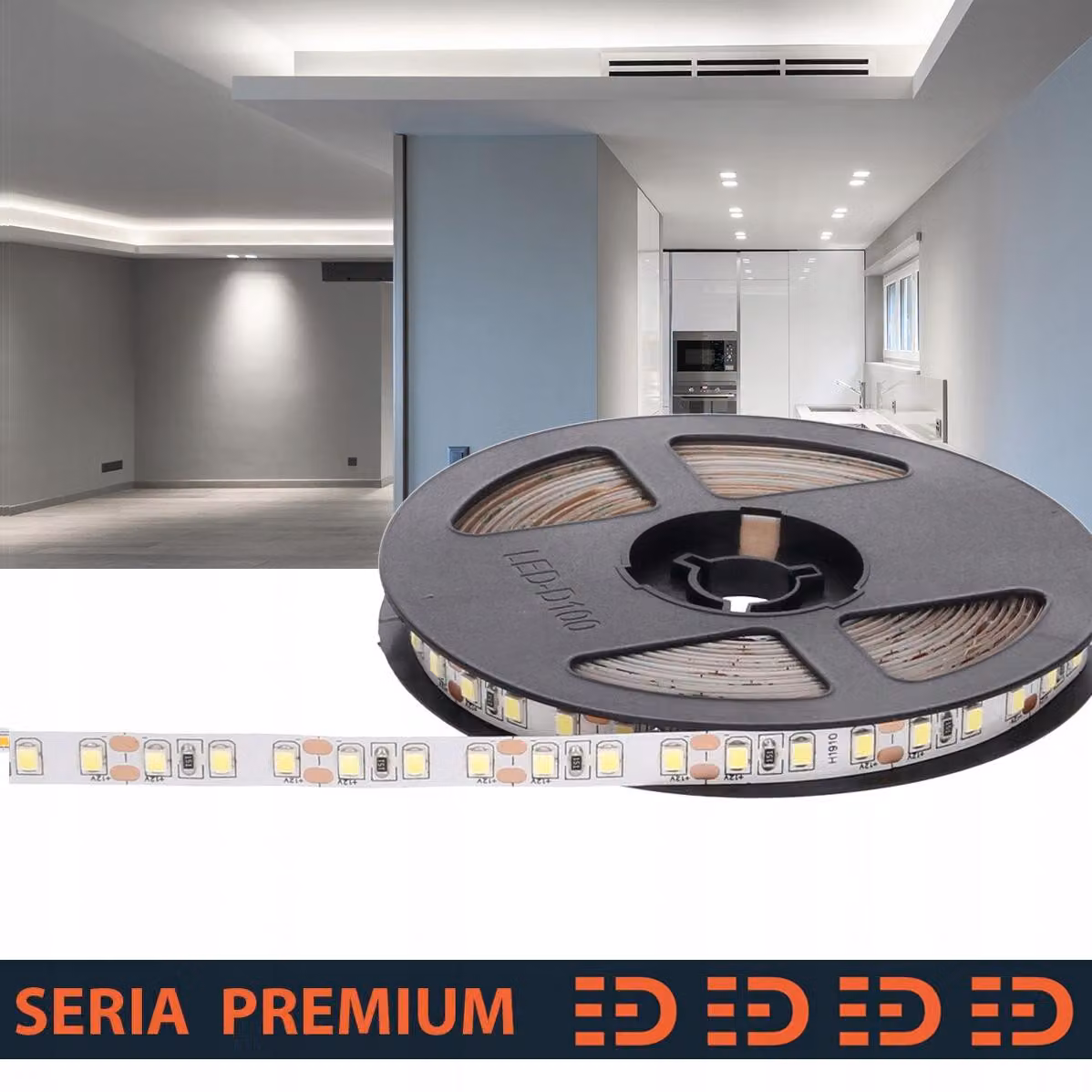 Striscia LED Prescot, 12V, bianco freddo, 120 LED al metro, 5 metri